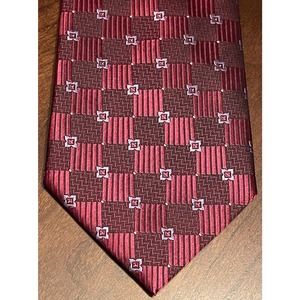 Belisi Red Black Hand Made 100% Silk Men’s Neck Tie Made In China